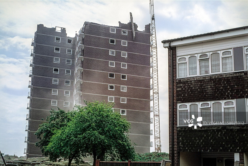 英国伯明翰：地方政府拆除高层建筑，为低层开发让路图片素材