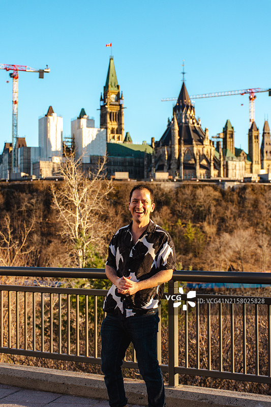 在渥太华的梅杰斯山公园里的男子图片素材