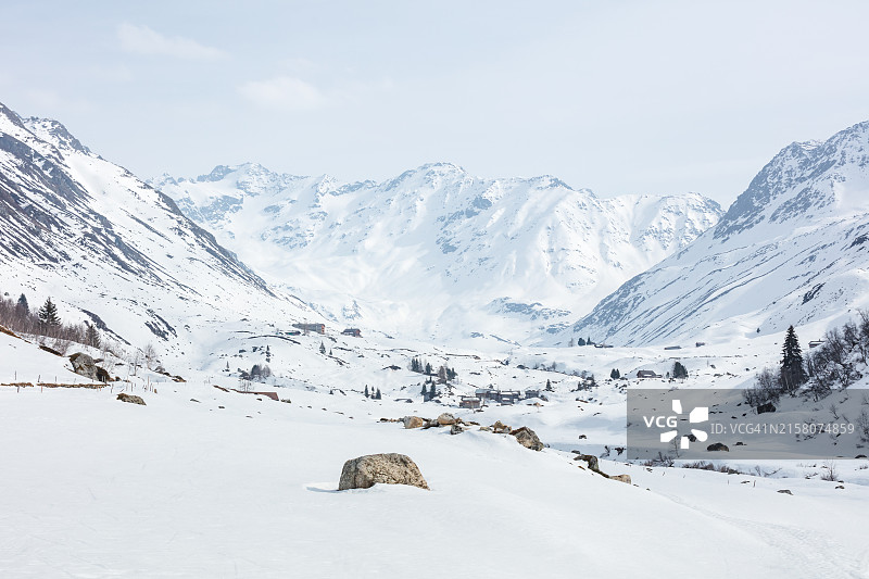 冬天的Gebirgslandschaft图片素材