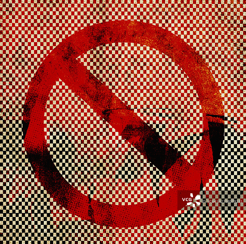 抽象的禁止标志图片素材