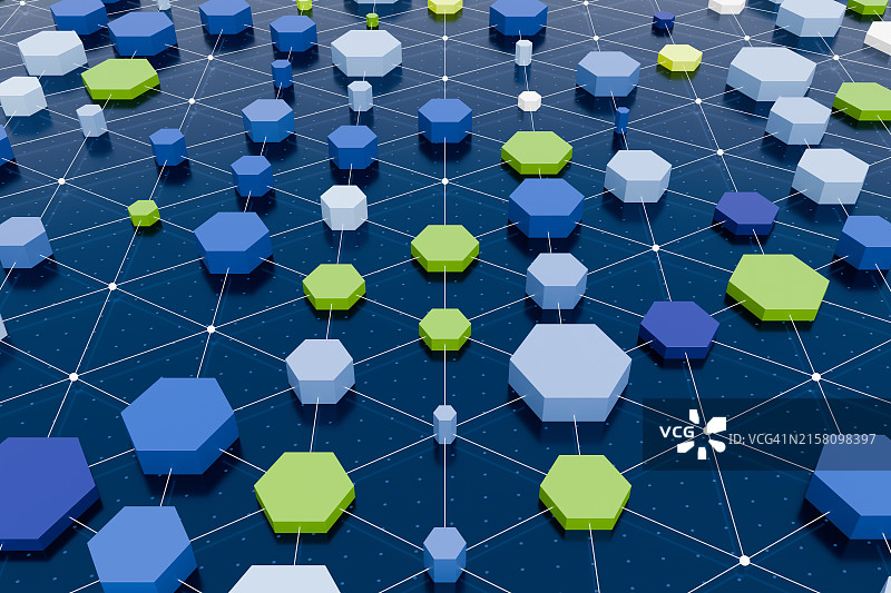 去中心化网络概念图片素材