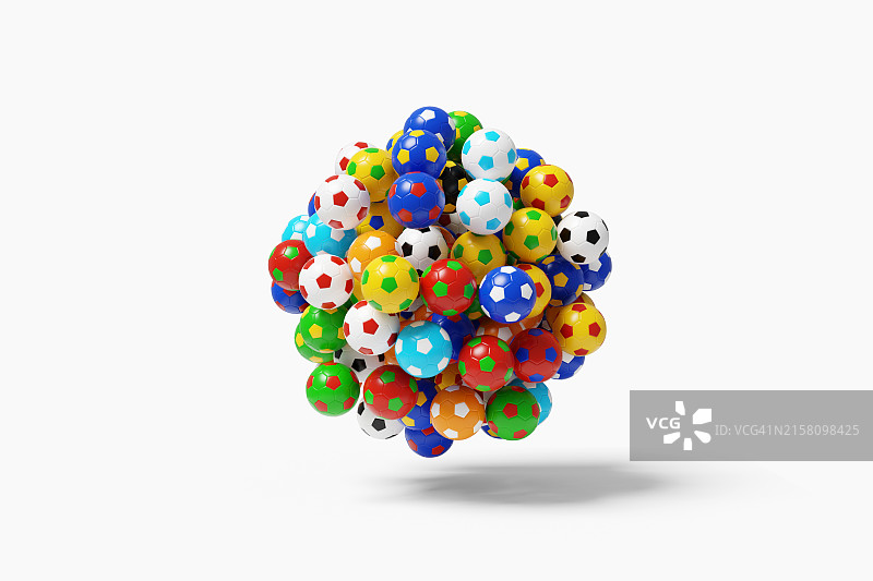 объединяет具有国家颜色的足球图片素材