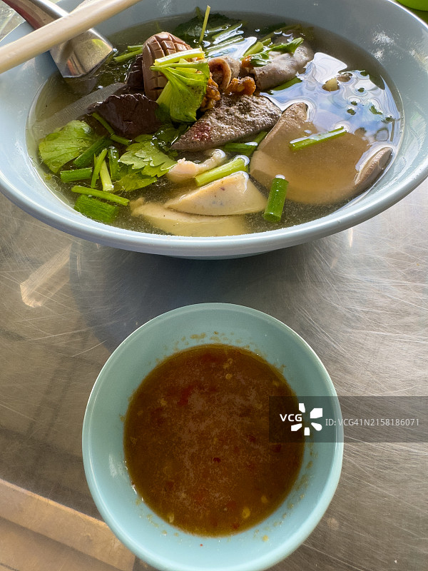 猪血汤泰国快餐图片素材