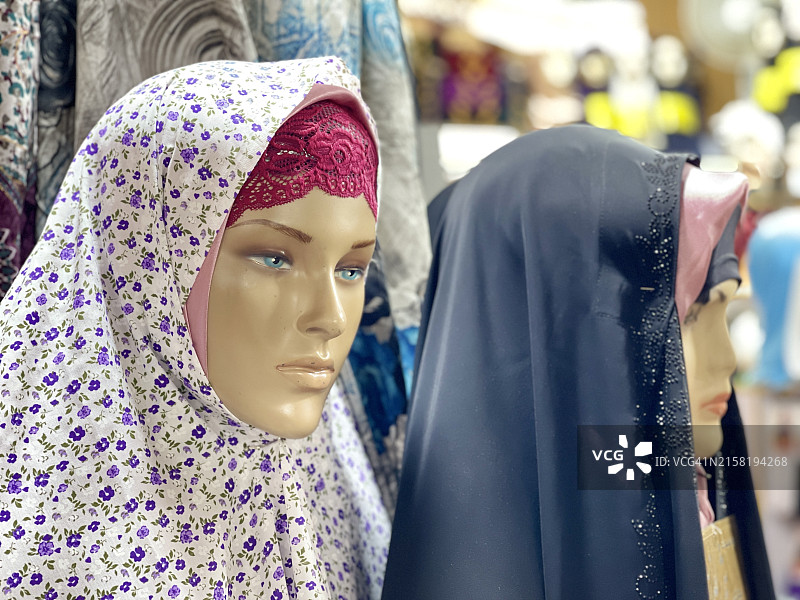 头巾广告模特图片素材