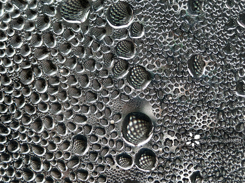 水滴形成的抽象图案图片素材