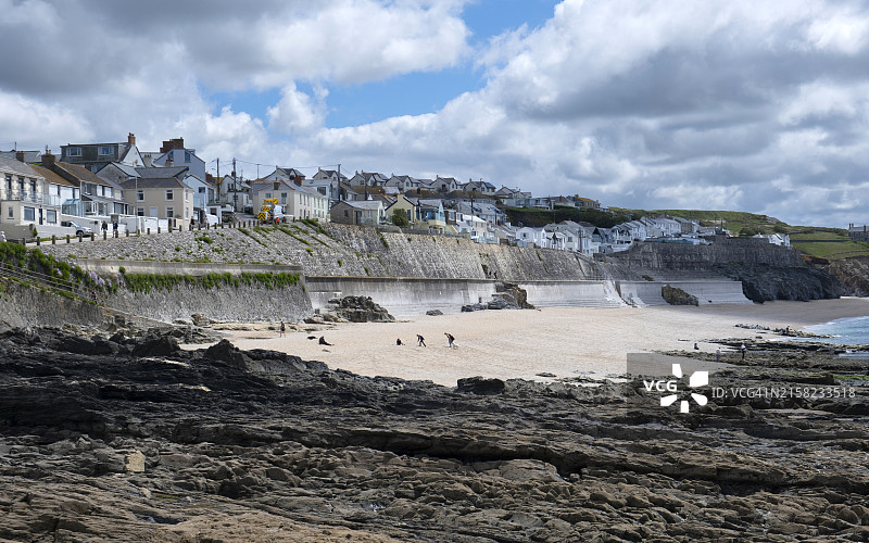 康沃尔郡波斯利文海滩住宅图片素材