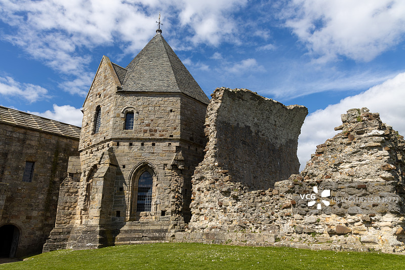 英国苏格兰福斯湾因奇科姆岛图片素材