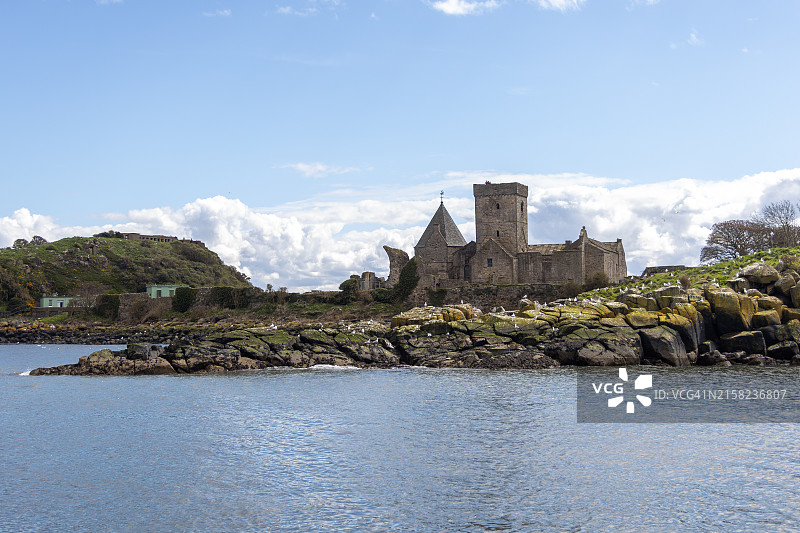 英国苏格兰福斯湾因奇科姆岛图片素材