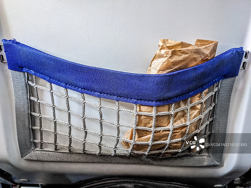 飞机座位上的垃圾图片素材