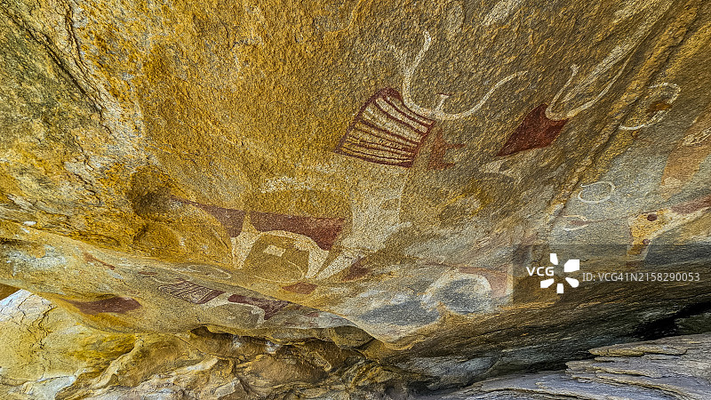 索马里拉斯吉尔的岩画图片素材