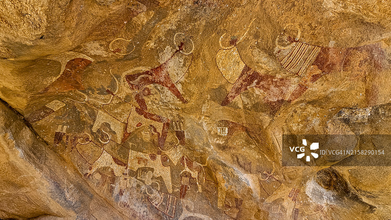 索马里拉斯吉尔的岩画图片素材