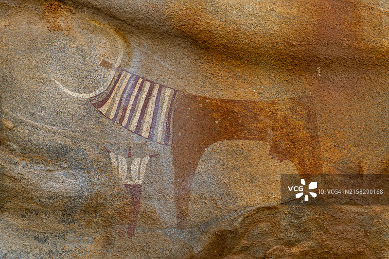 索马里拉斯吉尔的岩画图片素材