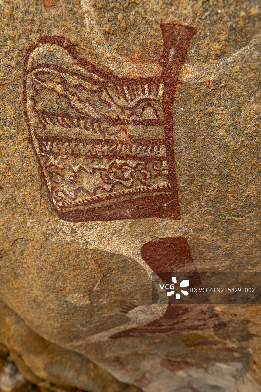 索马里拉斯吉尔的岩画图片素材