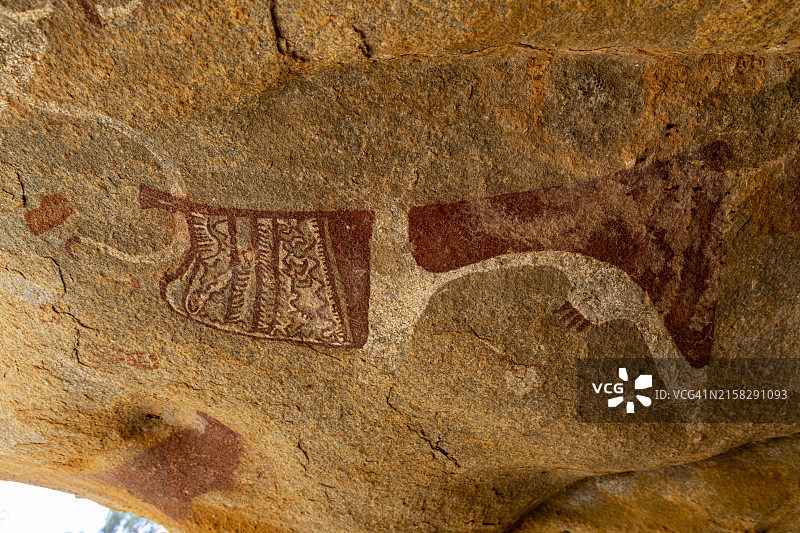 索马里拉斯吉尔的岩画图片素材