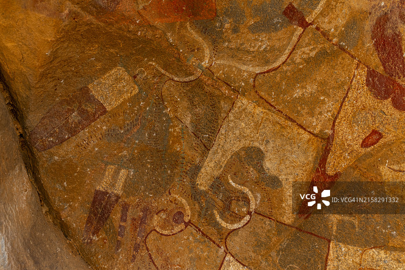索马里拉斯吉尔的岩画图片素材