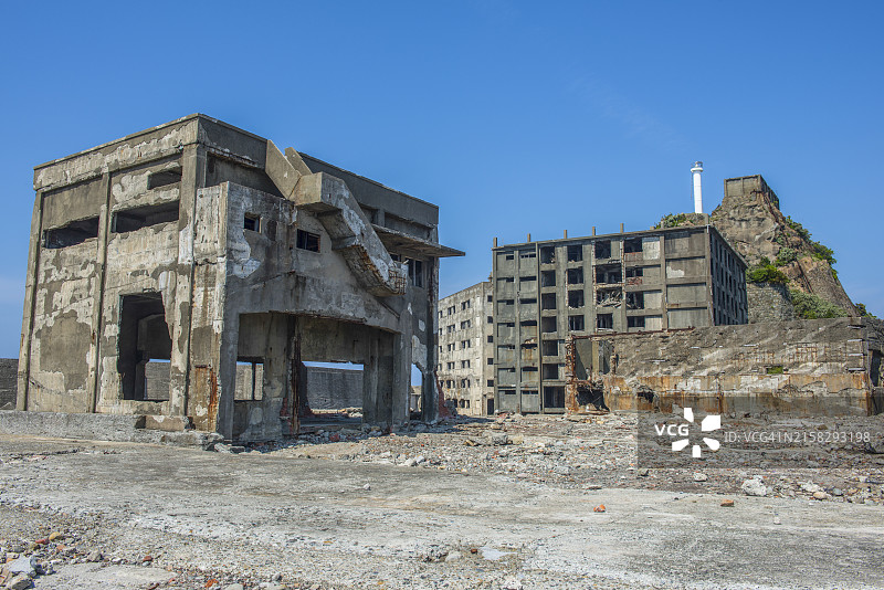 军舰岛（端岛），长崎，九州，日本，亚洲图片素材