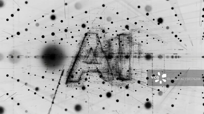 技术环境中的AI术语图片素材