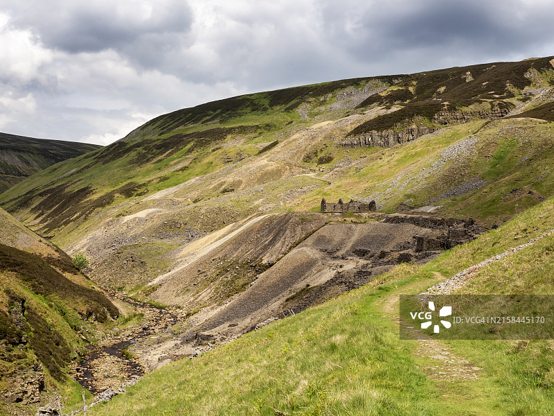 英国约克郡斯瓦尔代尔老矿图片素材