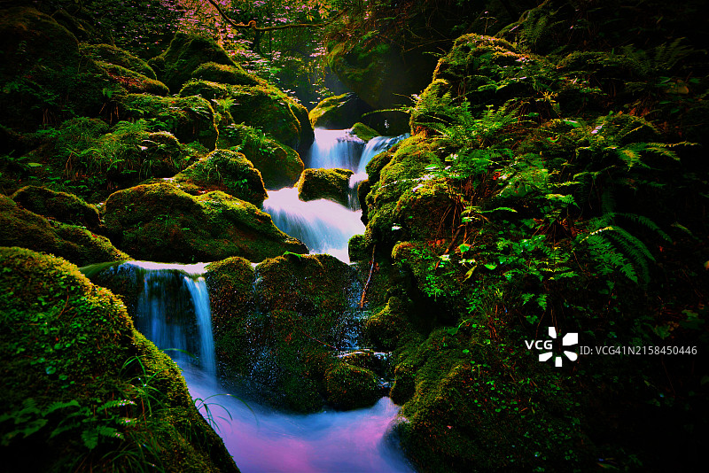 瀑布景观图片素材