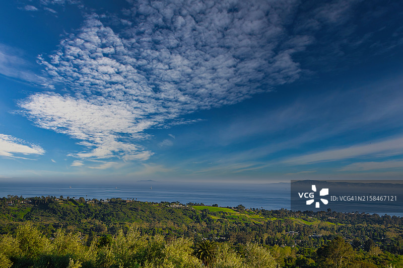 美国加利福尼亚州蒙特西托海天景色图片素材