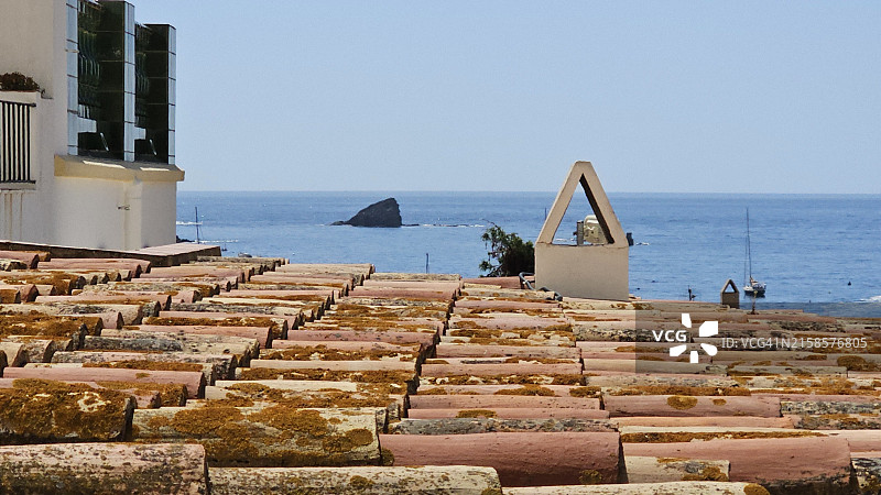 西班牙卡达克斯，布拉瓦海岸，上安波尔达，加泰罗尼亚图片素材