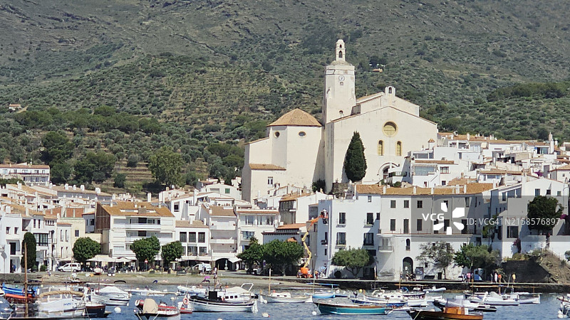 西班牙加泰罗尼亚布拉瓦海岸卡达克斯图片素材