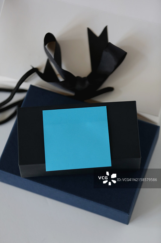 蓝色便利贴纸图片素材