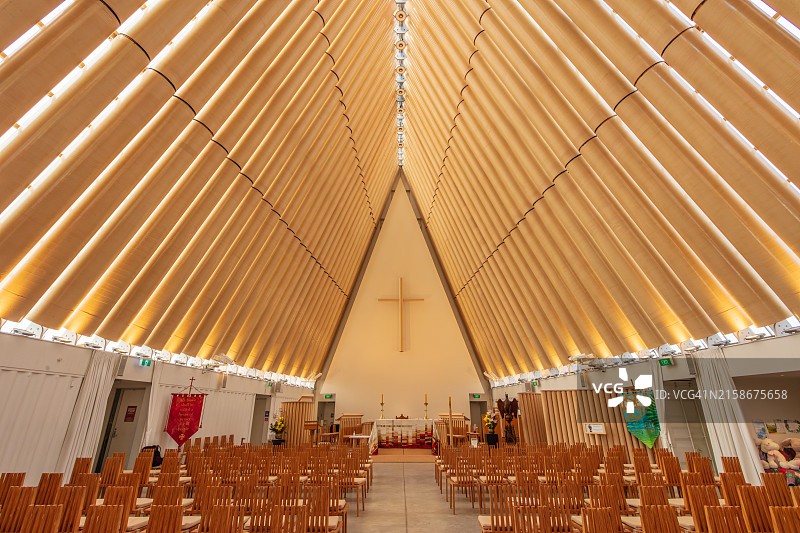 基督城纸板大教堂图片素材