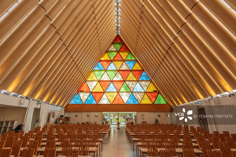 基督城纸板大教堂图片素材