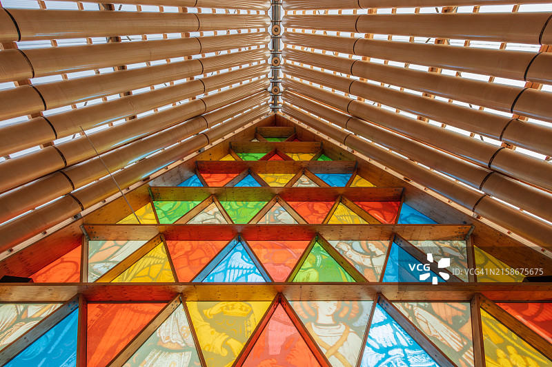 基督城纸板大教堂图片素材