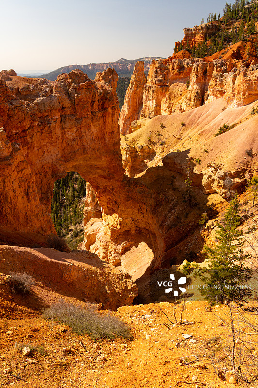 布莱斯国家公园的天然拱门图片素材