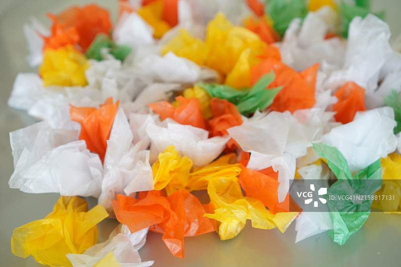 纸包装的太妃糖图片素材