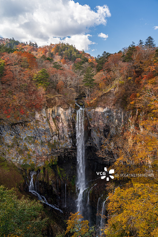 日本日光市 Kegon 瀑布风光图片素材
