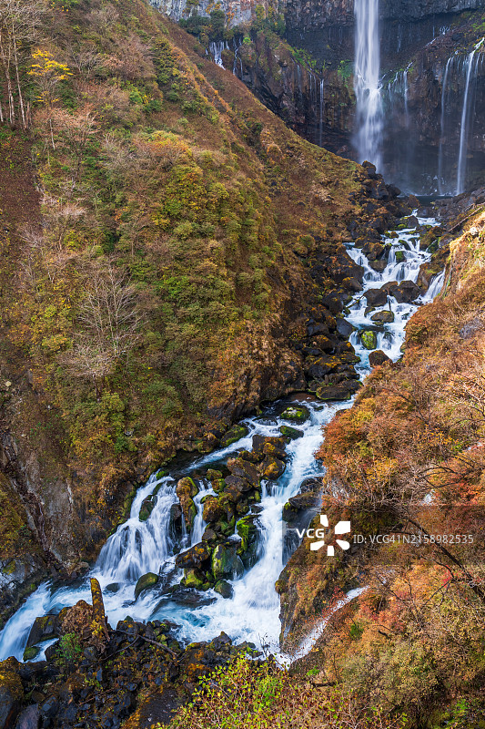 日本日光市 Kegon 瀑布风光图片素材