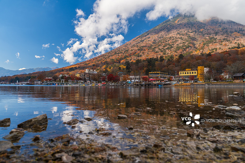 栃木县日光国家公园中禅寺湖风光图片素材