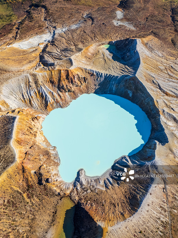 日本群马县的白根山活火山图片素材