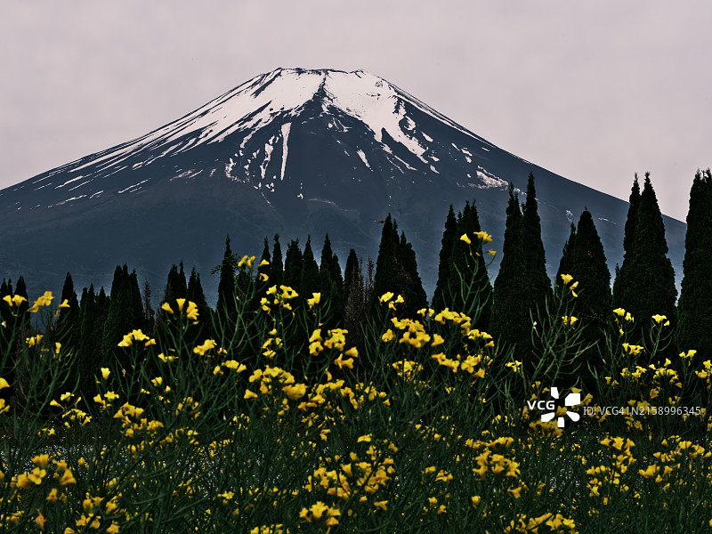 日本雪山美景图片素材