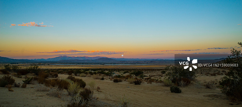 美国加利福尼亚州河滨县日落景观图片素材