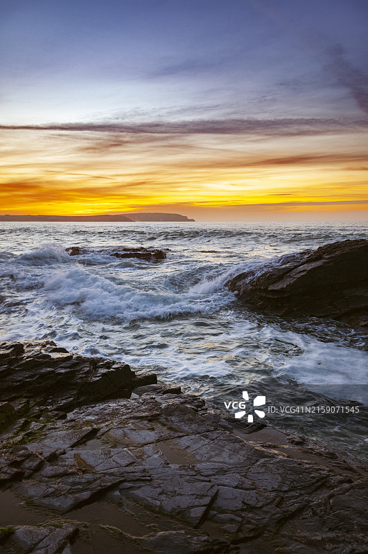 康沃尔郡的日落图片素材
