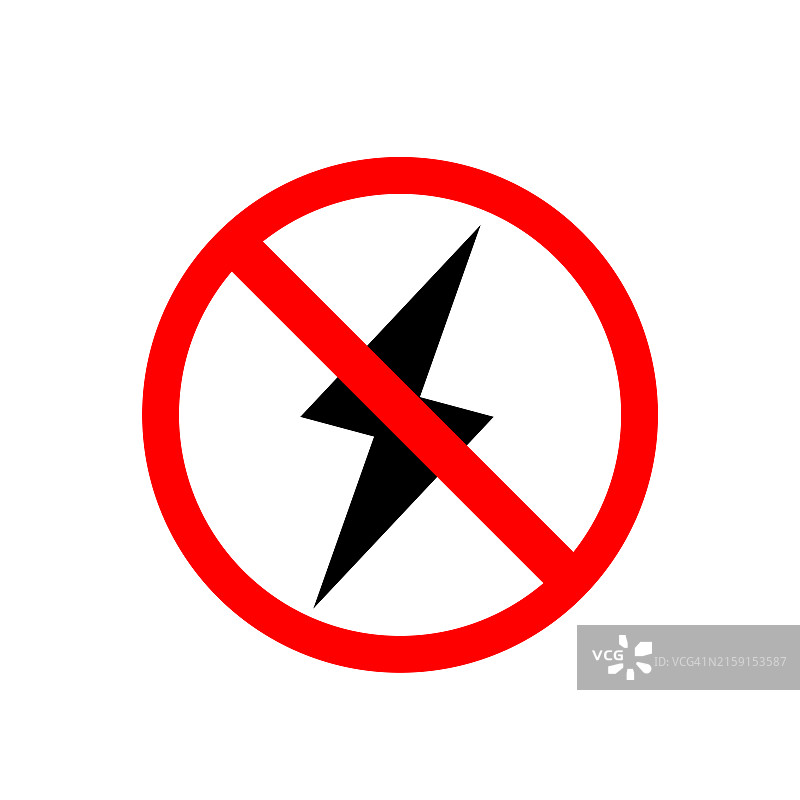 请勿使用充电器标志设计图片素材