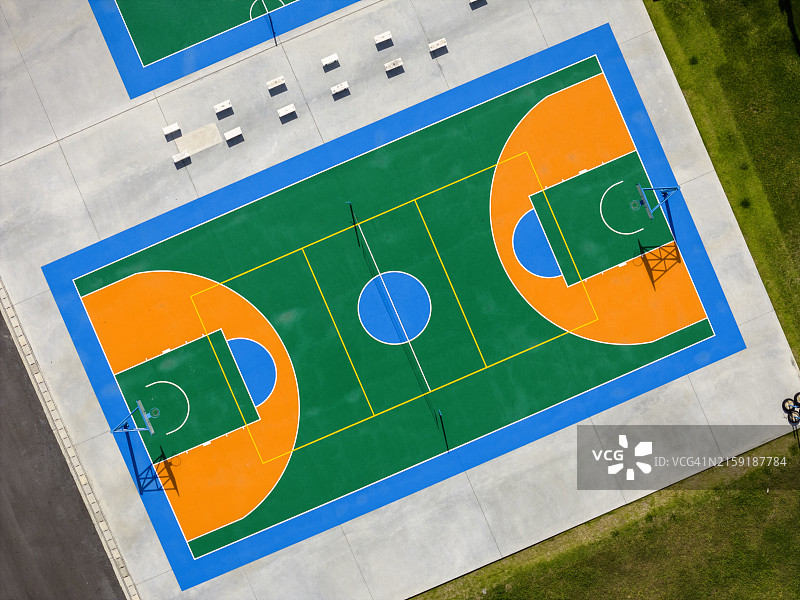 篮球场和排球场图片素材