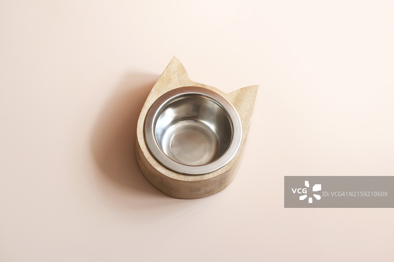 空的猫宠物碗图片素材