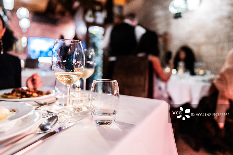 餐厅餐具特写图片素材