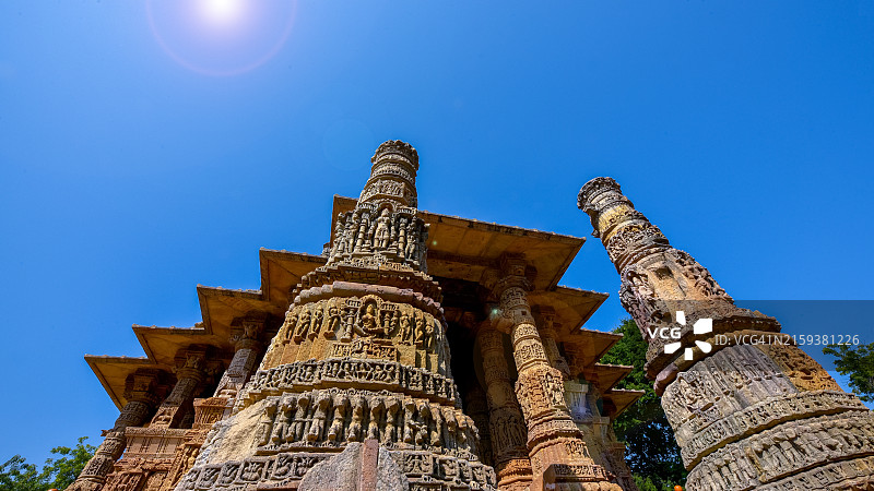 印度古吉拉特邦的太阳神庙图片素材