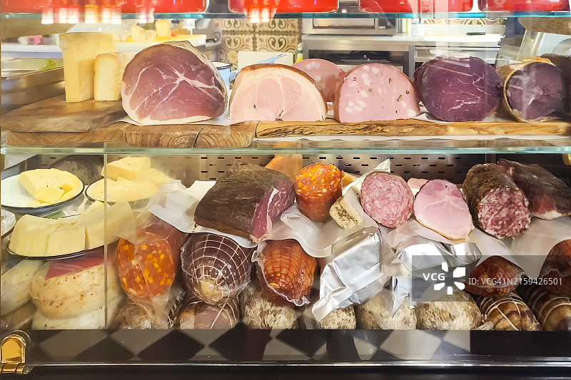 意大利威尼斯火腿店图片素材