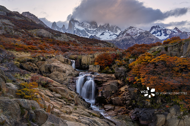 巴塔哥尼亚，萨尔托河瀑布图片素材