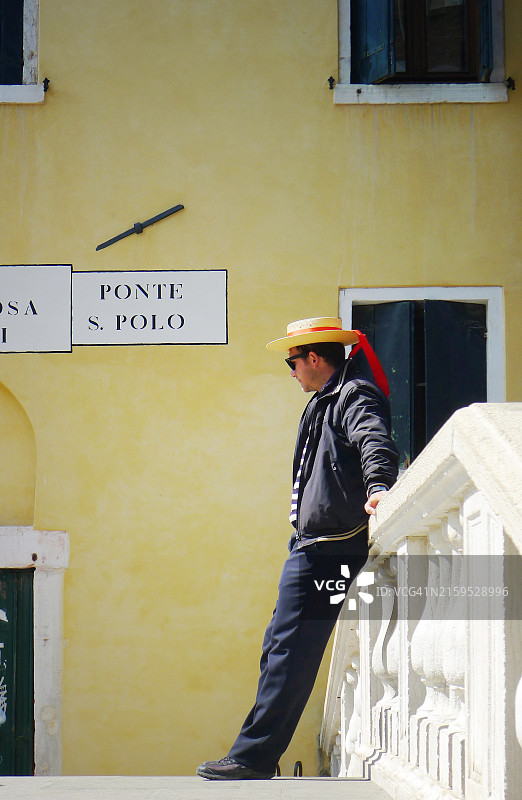 贡多拉船夫图片素材