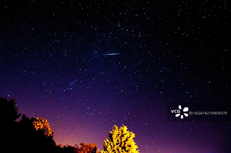 夜空和流星图片素材
