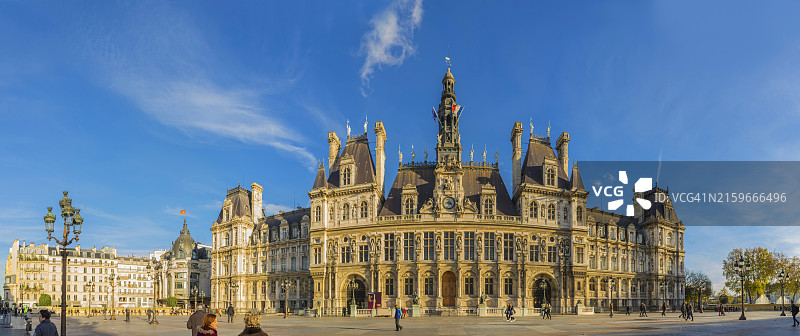 巴黎市政厅图片素材