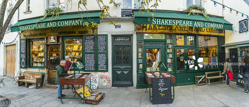 巴黎莎士比亚书店图片素材